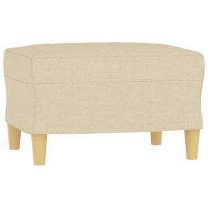 vidaXL 4-Piece Sofa Set with Cushions Cream Fabric
