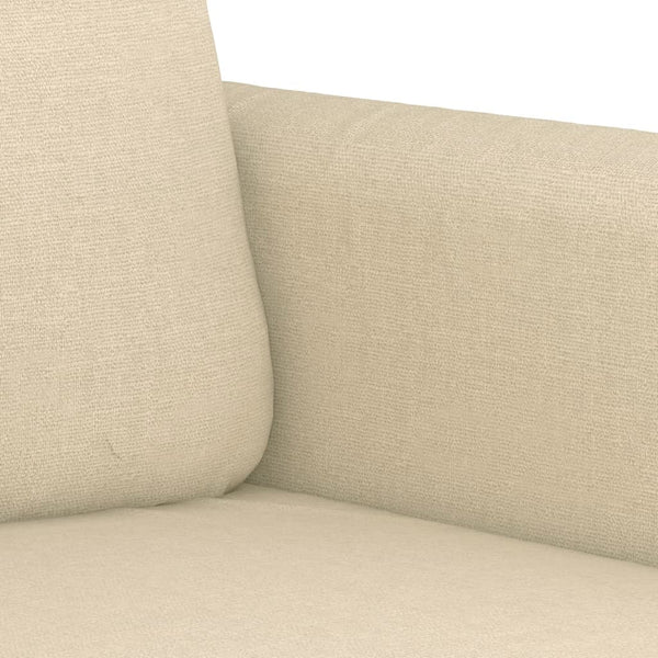 vidaXL 4-Piece Sofa Set with Cushions Cream Fabric