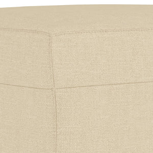 vidaXL 4-Piece Sofa Set with Cushions Cream Fabric