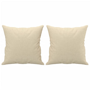 vidaXL 4-Piece Sofa Set with Cushions Cream Fabric