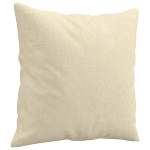 vidaXL 4-Piece Sofa Set with Cushions Cream Fabric