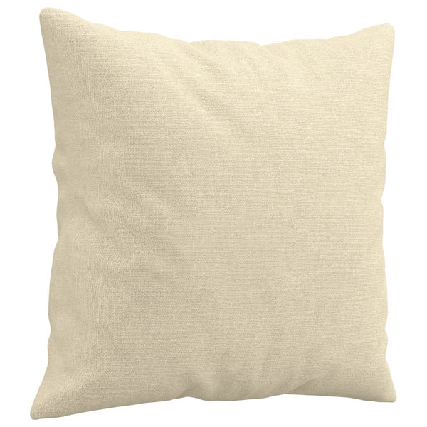 vidaXL 4-Piece Sofa Set with Cushions Cream Fabric