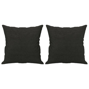 Schwarze 4-teilige Sofagarnitur mit Kissen