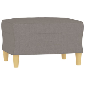 4-tlg. Sofagarnitur Taupe Stoff mit Kissen