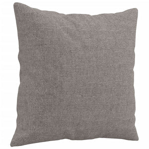 4-tlg. Sofagarnitur Taupe Stoff mit Kissen