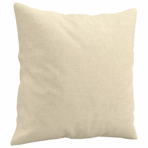 2-teilige Sofagarnitur Creme Stoff