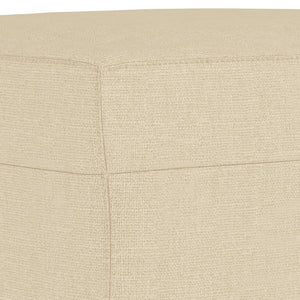 vidaXL 3-Piece Sofa Set with Cushions Cream Fabric