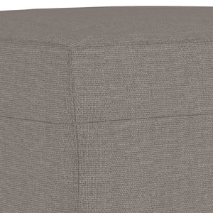 3-teilige Sofagarnitur Taupe Stoff mit Kissen