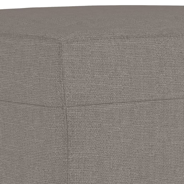 3-teilige Sofagarnitur Taupe Stoff mit Kissen