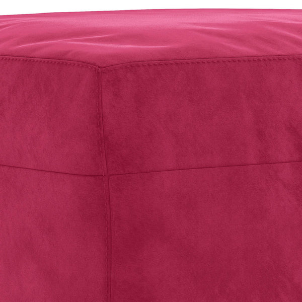 vidaXL 4-Piece Sofa Set with Cushions Wine Red Velvet