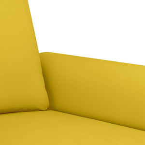 vidaXL 4-Piece Sofa Set with Cushions Yellow Velvet