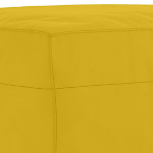 vidaXL 4-Piece Sofa Set with Cushions Yellow Velvet
