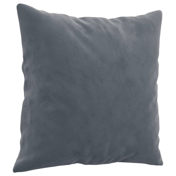 vidaXL 2-Piece Sofa Set with Cushions Dark Grey Velvet