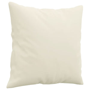 2-teilige Sofagarnitur Creme Samt