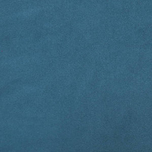 3-tlg. Samt Sofagarnitur Blau mit Kissen