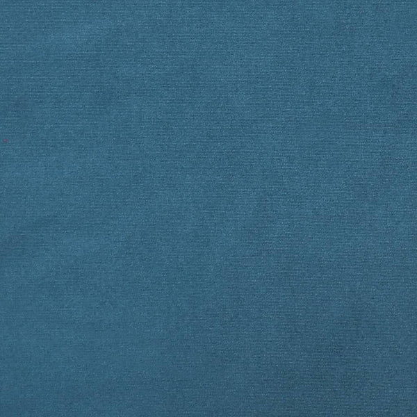 3-tlg. Samt Sofagarnitur Blau mit Kissen
