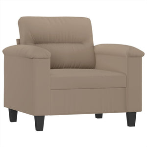 4-teilige Sofagarnitur Taupe Mikrofaser
