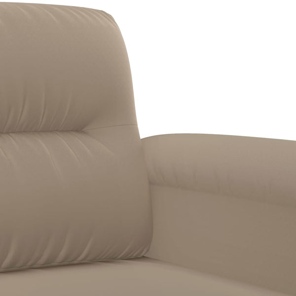 4-teilige Sofagarnitur Taupe Mikrofaser