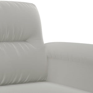4-tlg. Sofagarnitur Hellgrau Mikrofaser