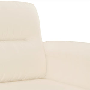 4-tlg. Beige Sofagarnitur mit Mikrofaser