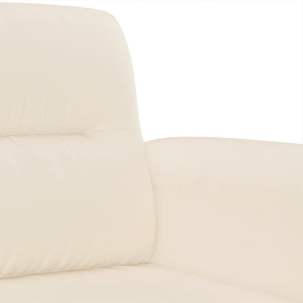4-tlg. Beige Sofagarnitur mit Mikrofaser