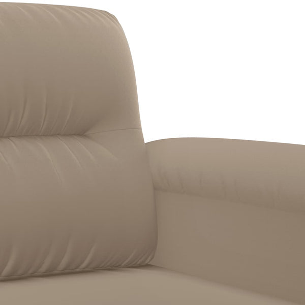 3-teilige Sofagarnitur Taupe Mikrofaser