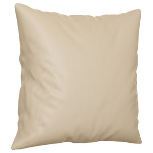 3-teilige Sofagarnitur Creme Mikrofaser