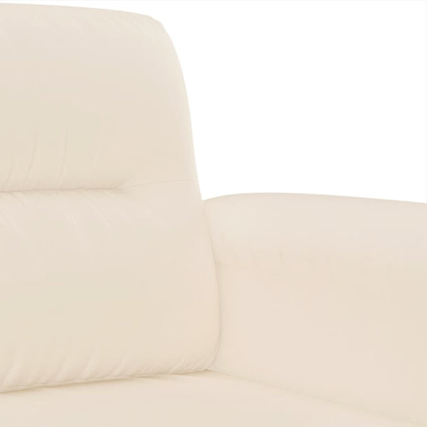 3-tlg. Beige Sofagarnitur mit Mikrofaser