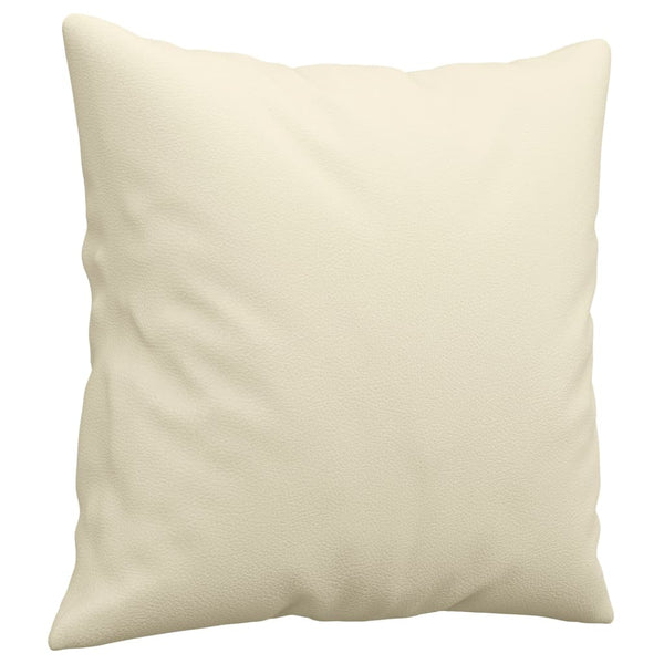 2-teilige Sofagarnitur Creme Kunstleder