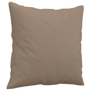 2-teilige Sofagarnitur Cappuccino-Braun Kunstleder