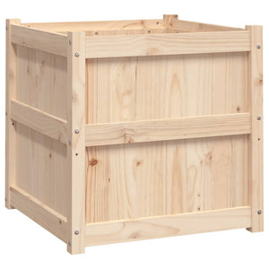 Massiver Pflanzkübel aus Kiefernholz 60x60x60 cm