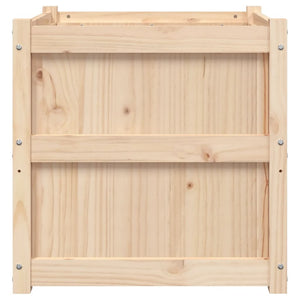 Massiver Pflanzkübel aus Kiefernholz 60x60x60 cm