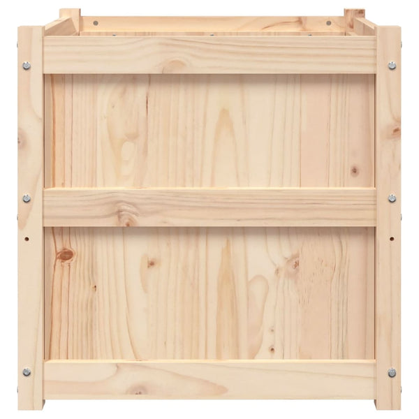 Massiver Pflanzkübel aus Kiefernholz 60x60x60 cm