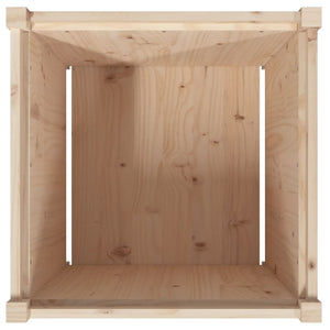 Massiver Pflanzkübel aus Kiefernholz 60x60x60 cm