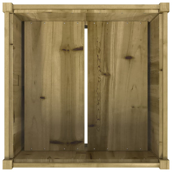 Pflanzkübel 70x70x70 cm, Kiefernholz Imprägniert