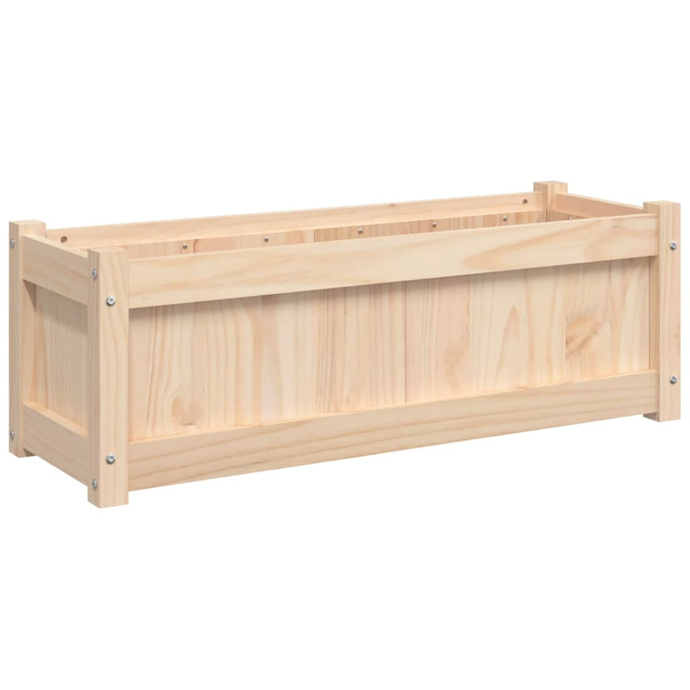 Pflanzkübel Kiefer Massivholz 90x31x31 cm