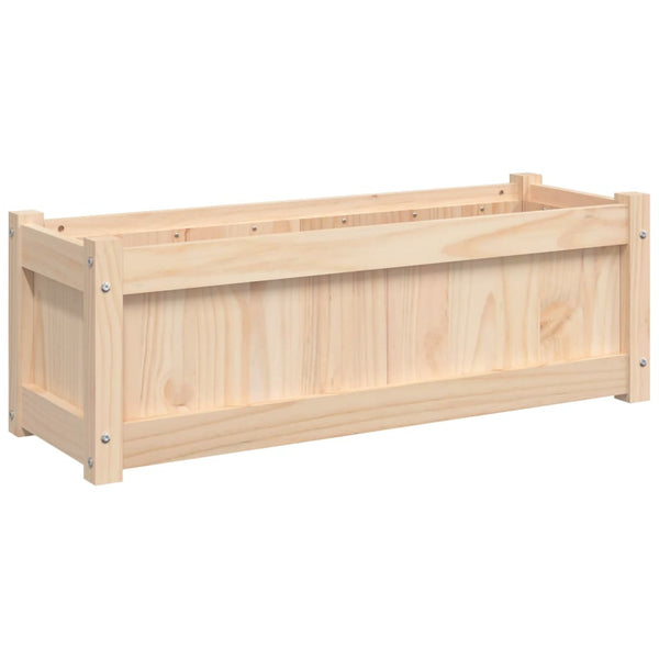 Pflanzkübel Kiefer Massivholz 90x31x31 cm