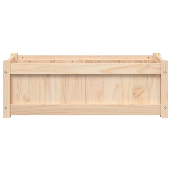 Pflanzkübel Kiefer Massivholz 90x31x31 cm