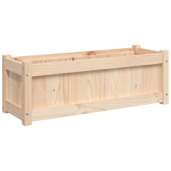 Pflanzkübel Kiefer Massivholz 90x31x31 cm