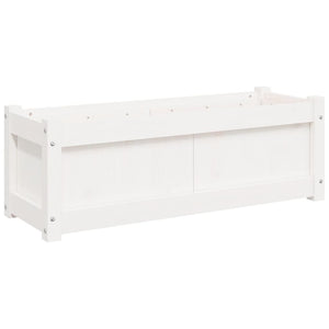 vidaXL Jardinière Blanc 90x31x31 cm Bois de pin massif