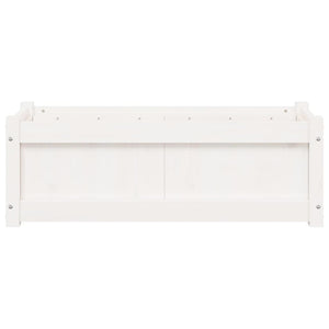 vidaXL Jardinière Blanc 90x31x31 cm Bois de pin massif