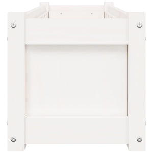 vidaXL Jardinière Blanc 90x31x31 cm Bois de pin massif
