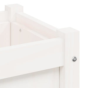 vidaXL Jardinière Blanc 90x31x31 cm Bois de pin massif