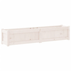 Weißer Pflanzkübel 150cm Kiefer Massivholz