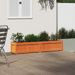 Pflanzkübel Wachsbraun 150cm Kiefer Massivholz