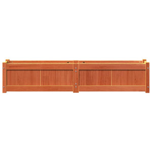 Pflanzkübel Wachsbraun 150cm Kiefer Massivholz
