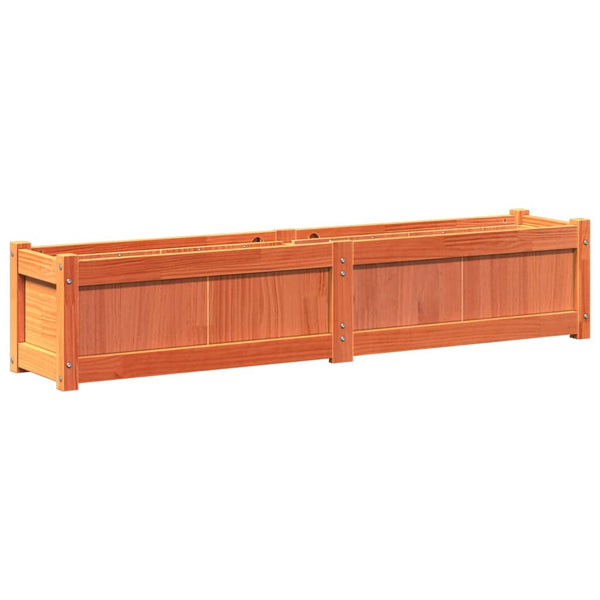 Pflanzkübel Wachsbraun 150cm Kiefer Massivholz