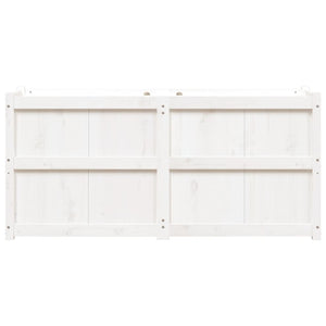 Weißer Pflanzkübel 150 cm Kiefer Massivholz