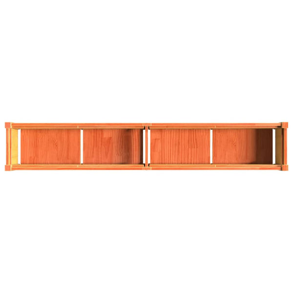 Pflanzkübel Wachsbraun 180cm Kiefer Massivholz