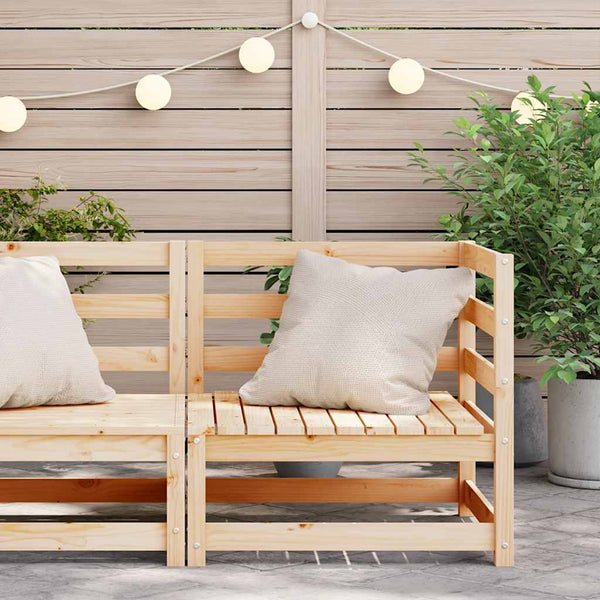 Garten Ecksofa Kiefer Massivholz 70x70 cm